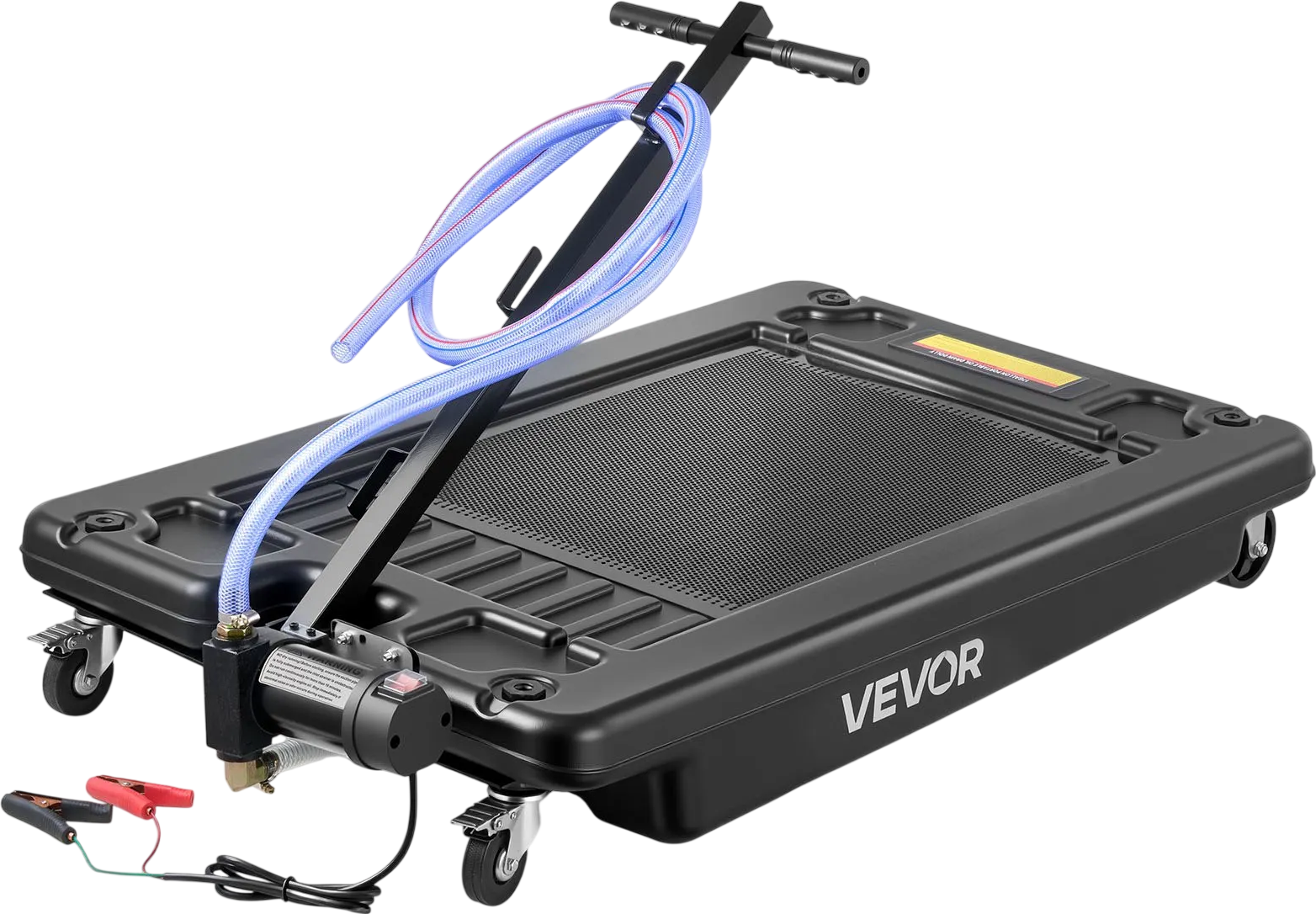 Vevor Rolling Oil Drain Pan Low Profile 17 Gal. Capacity with Electric Pump New