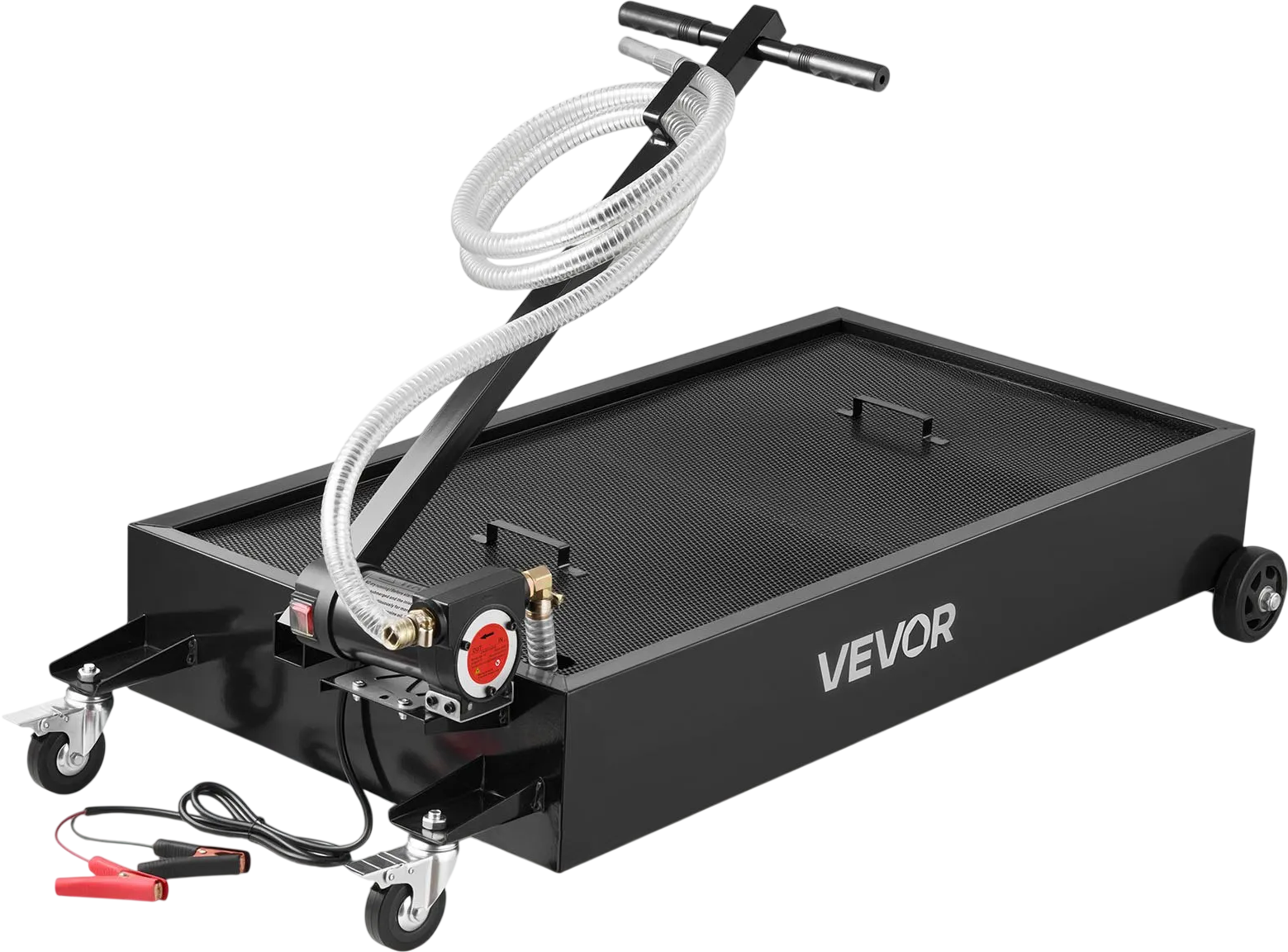 Vevor Rolling Oil Drain Pan Low Profile 20 Gal. Capacity with Electric Pump New