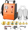 VEVOR Electric Brake Bleeder Kit, 120V Automatic Brake Fluid Bleeding Kit with 7 Master Cylinder Adapters & Dual Power Supplies, 0.6 - 3 Bar Brake Pressure Bleeder Pump Fits Most Passenger Vehicles