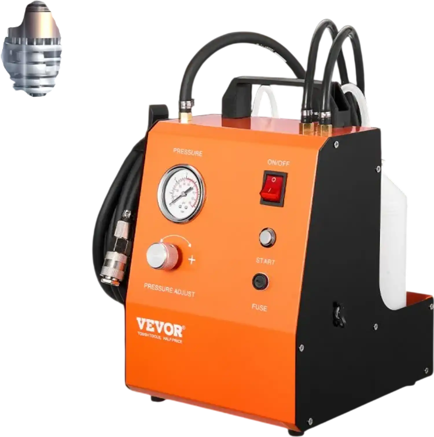 Vevor Brake Bleeder Kit Electric Pressure Gauge Built-In Air Pump 110V New
