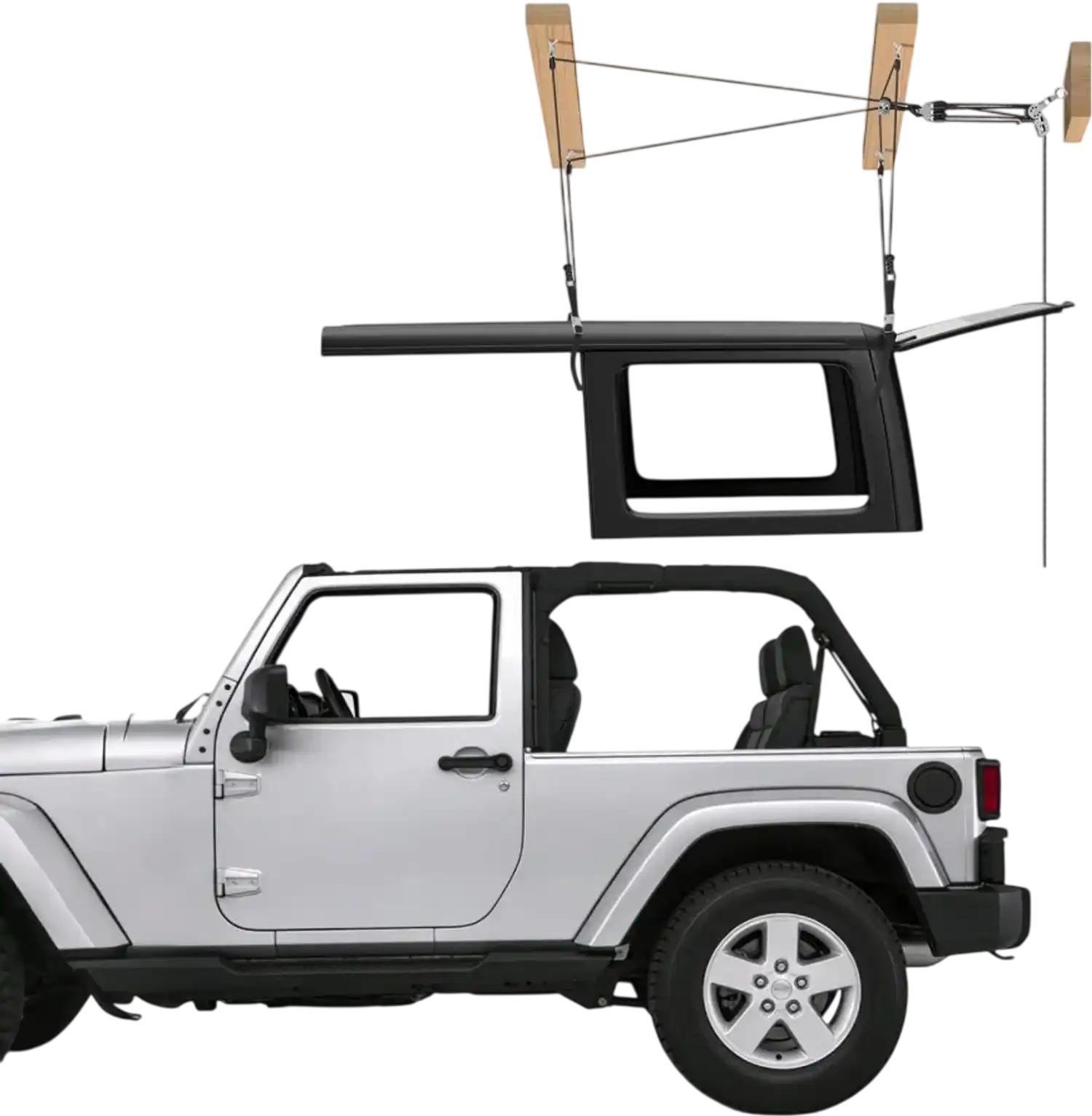 Vevor Hard Top Remover Lift 220 lbs Roof Hoist New