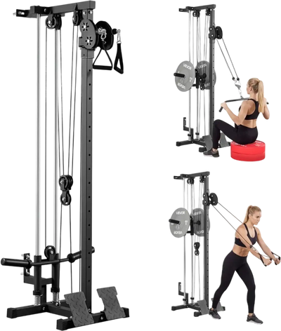 Vevor Cable Machine 3-in-1 LAT Pull Down Home Gym New