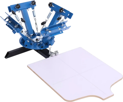 Vevor Screen Printing Machine 4-Color 1-Station Silk Screen Printing Press 21.3