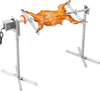VEVOR Electric BBQ Rotisserie Grill Kit, 46 Inch 90 lbs Capacity, Automatic 42W Motor Height Adjustable Universal Roaster Stand, Stainless Steel Grilling Kit, Spit Rod with Heat Shield for Pig Lamb