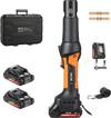 VEVOR Press Tool, 18V Electric Pipe Crimping Tool, 24KN Compact Stable Output, 360 ° Rotating Head, Straight-Style, with 2pcs 2AH Battery, Fast Charger & Toolbox (JAWS NOT INCLUDED)