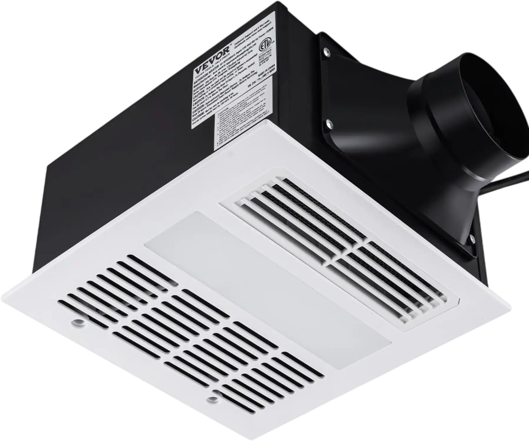 Vevor Bathroom Exhaust Fan Ceiling Ventilation Heater 110 CFM 1500W New