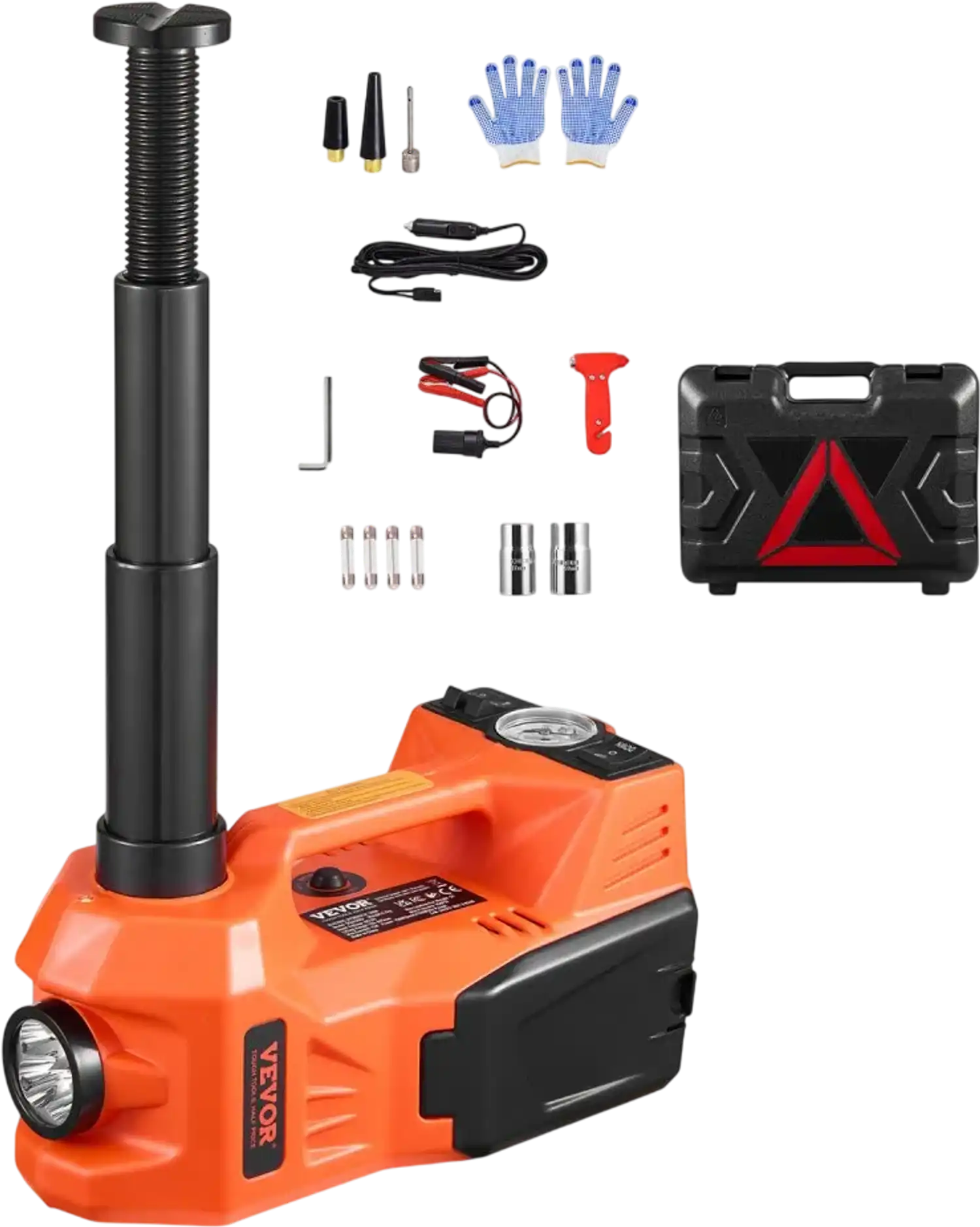 Vevor Electric Car Jack 5 Ton 11000 lbs Portable Hydraulic Inflator Kit New