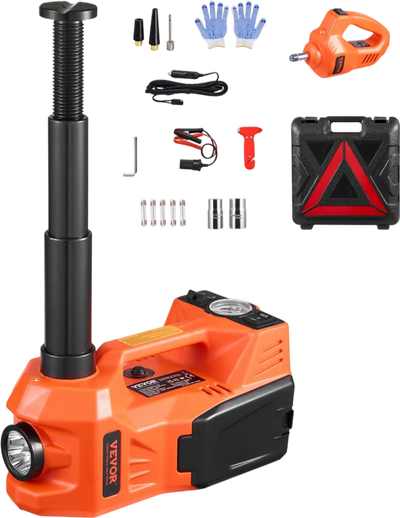 Vevor Electric Car Jack 5-Ton 12V Scissor Jack Kit with Inflator and Impact Wrench New