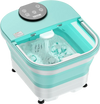 VEVOR Collapsible Foot Spa Bath Massager, 95°F - 118°F Heated Pedicure Foot Bath Tub with Adjustable Water Shower, 30 Massage Rollers, Feet Soaking Tub with Remote Control & Timer for Stress Relief