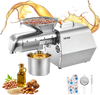 VEVOR Oil Press Machine, 11 LBS/H Capacity, 1250W Oil Extractor Machine, Automatic Electric Oil Maker for Home Commercial Use, 122℉–572℉ Hot & Cold Pressing for Peanuts Sesames Soybeans Almonds