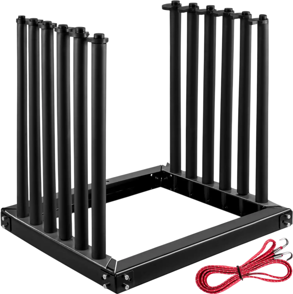 VEVOR Windshield Rack 5-Lite, Windshield Truck Rack Steel, Windshield Glass Rack 24-Inch Height, Windshield Rack for Truck with PVC Pad & Foam Padding, Glass Rack for Truck, for Glass Transportation