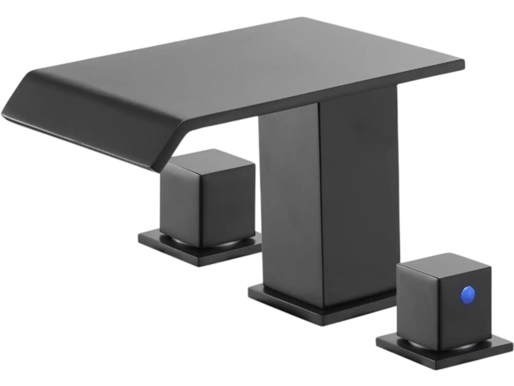Vevor Tub Faucet Roman 3-Hole Waterfall Deck Mount Matte Black New