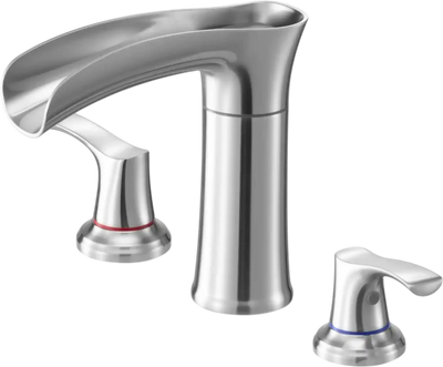 Vevor Roman Tub Faucet Waterfall Deck Mount Silver New