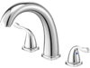 VEVOR Roman Tub Faucet, 3 Hole Waterfall Bathtub Faucet, Gooseneck Bath Tubs Faucets Set with 2 Handles, Deck Mount Bath Tub Faucets Set for Pet Washing, Adult Bathing, Silver, High Arc Spout