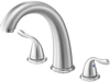 VEVOR Roman Tub Faucet, 3 Hole Waterfall Bathtub Faucet, Gooseneck Bath Tubs Faucets Set with 2 Handles, Roman Tub Faucets Deck Mount for Adult Bathing, Brushed Stainless Steel, High Arc Spout
