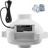 VEVOR 4 to 4.5 inch Radon Mitigation Fan System, Quiet 190 CFM Radon Mitigation Kit with 2 Couplers, Waterproof Radon Fan Electric Inline Duct Fan Exhaust Fan for Indoor Outdoor Ventilation
