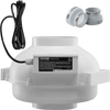 VEVOR 4 to 4.5 inch Radon Mitigation Fan System, Quiet 380 CFM Radon Mitigation Kit with 2 Couplers, Waterproof Radon Fan Electric Inline Duct Fan Exhaust Fan for Indoor Outdoor Ventilation