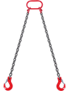 VEVOR Chain Sling, 5/16 inch x 5 ft Lifting Chains with Hooks, G80 Engine Chain Hoist Lifts, 6600 lbs/3 Ton Capacity Lifting Sling Chains for Engine Hoist, Engine Lift Chain with 2 Leg Grab Hooks