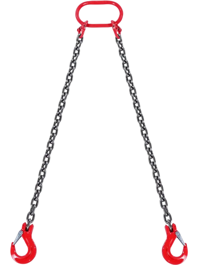 VEVOR Chain Sling, 5/16 inch x 5 ft Lifting Chains with Hooks, G80 Engine Chain Hoist Lifts, 6600 lbs/3 Ton Capacity Lifting Sling Chains for Engine Hoist, Engine Lift Chain with 2 Leg Grab Hooks
