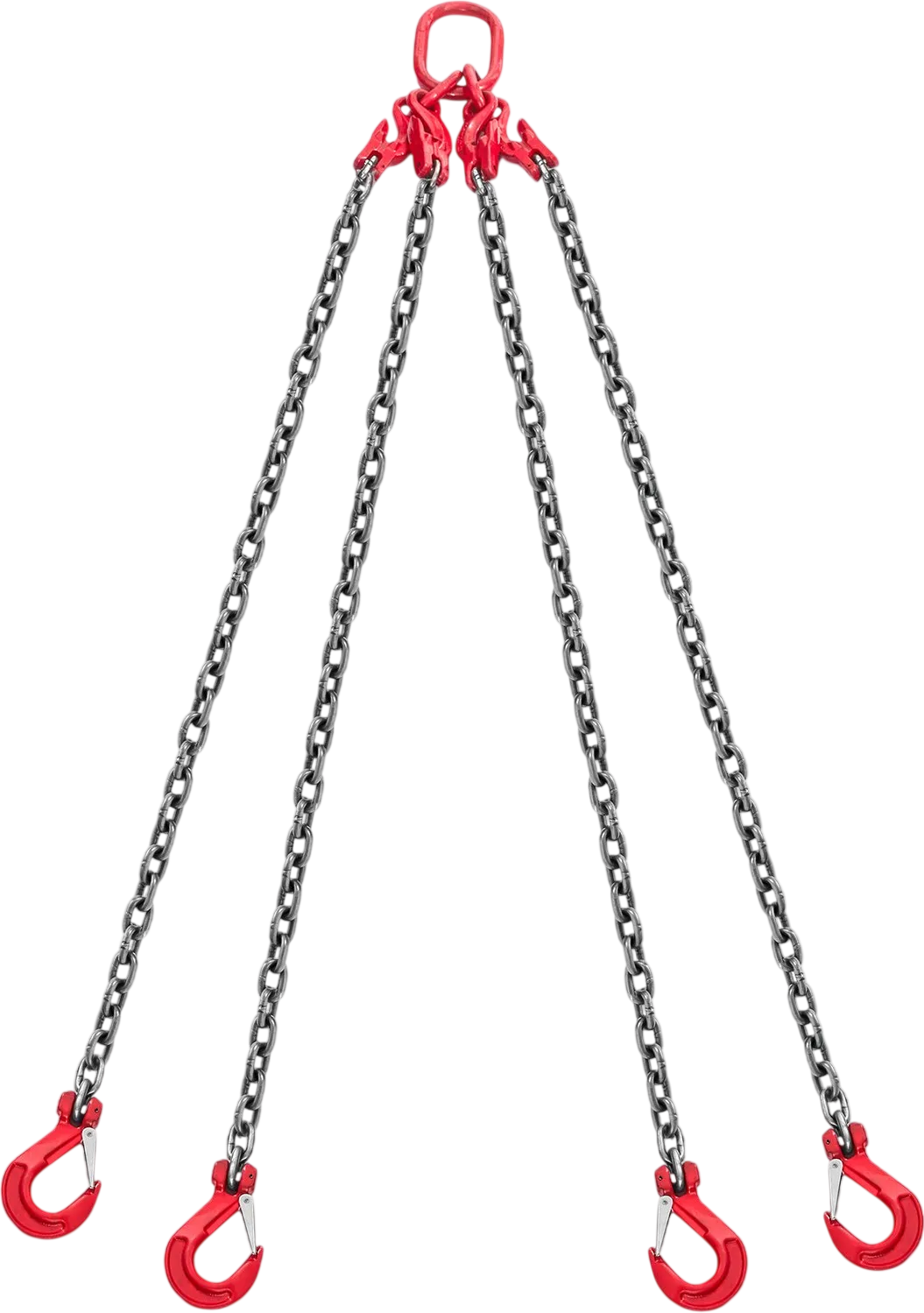 Vevor Chain Sling 3/8 in. x 10 ft. with 4 Leg Grab Hooks 22,900 lb. Capacity New