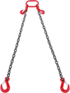 VEVOR Chain Sling, 3/8 inch x 6 ft Lifting Chains with Hooks, G80 Engine Chain Hoist Lifts, 11000 lbs/5 Ton Lifting Sling Chains for Engine Hoist, Engine Lift Chain with 2 Leg Grab Hooks and Adjusters