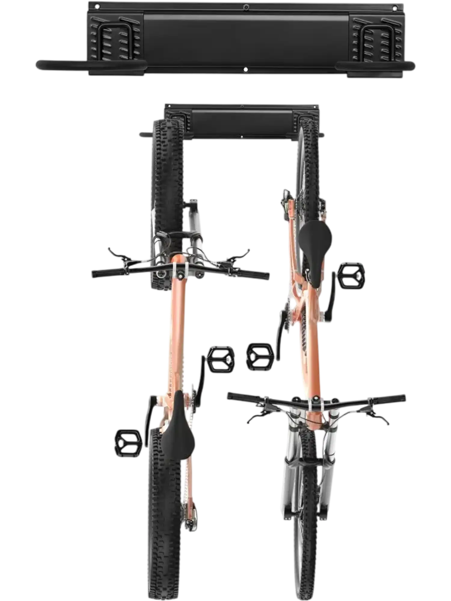Vevor Bike Storage Rack Wall-Mounted 2-Bike Garage Organizer 17