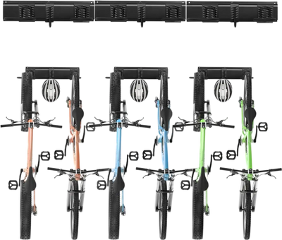 Vevor Bike Storage Rack Wall-Mounted 6-Bike Garage Organizer New