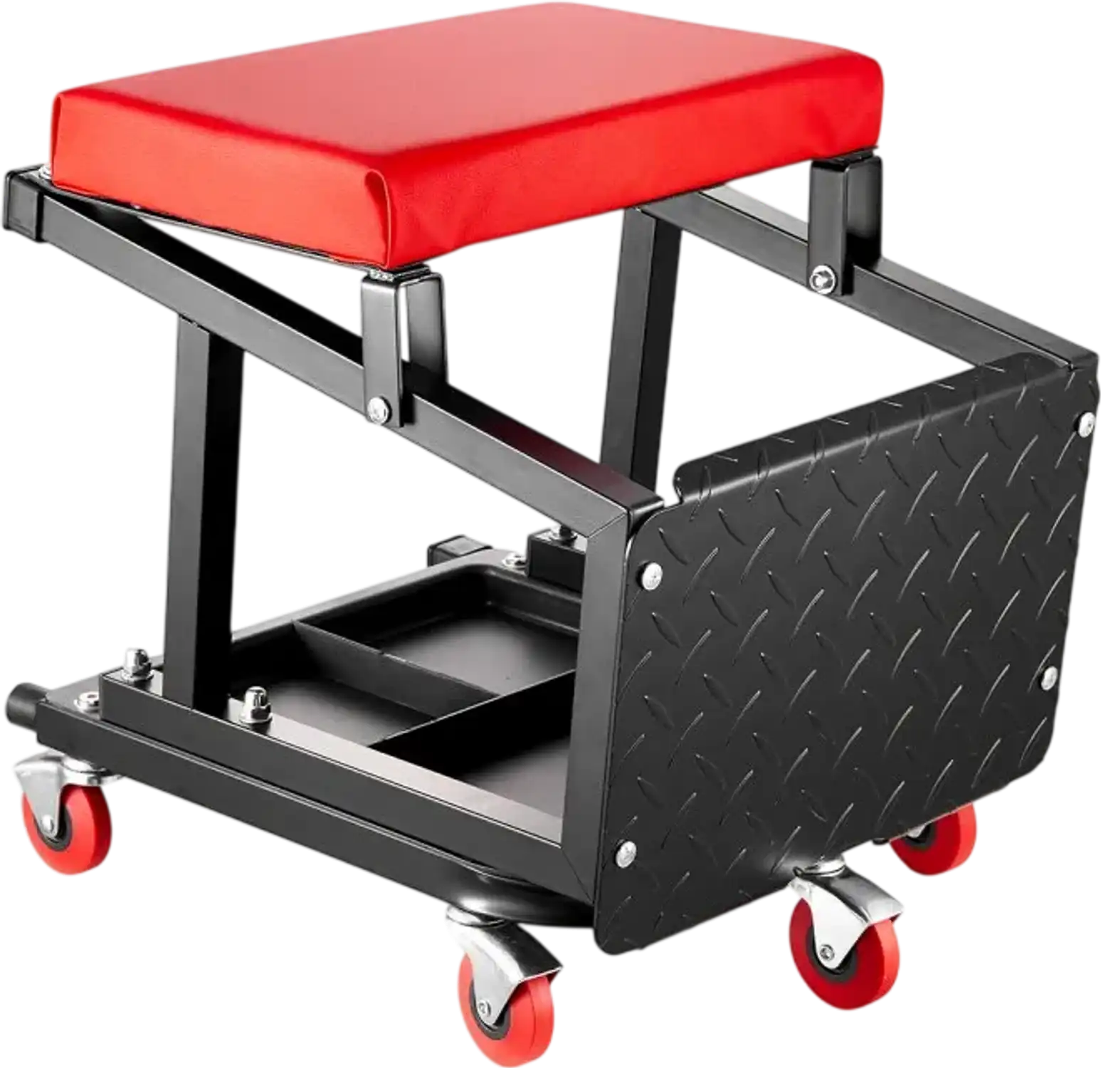 Vevor Mechanic Stool Rolling Garage Seat with Wheels 300 lbs New