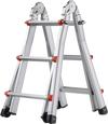VEVOR Telescoping Ladder A Frame, 9.5 FT Compact Aluminum Extension Ladder, Multi-Function Portable Collapsible RV Ladder, Telescopic Ladder for Homework Stairs Indoor Outdoor Roof, 330lb Load