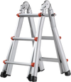 VEVOR Telescoping Ladder A Frame, 11 FT Compact Aluminum Extension Ladder, Multi-Function Portable Collapsible RV Ladder, Telescopic Ladder for Homework Stairs Indoor Outdoor Roof, 330lb Load
