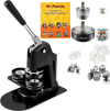 VEVOR Button Maker Machine, Multiple Sizes 1+2.25 Inch Badge Punch Press Kit, Children DIY Gifts Pin Maker, Button Making Supplies with 500pcs Button Parts & Circle Cutter & Magic Book