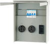 VEVOR Temporary Power Outlet Panel, 125/250V, RV Power Outlet Box with a 20/30/50 Amp Receptacle Installed, NEMA 14-50R / NEMA TT-30R / 15A GFCI for RV Camper Trailer Motorhome