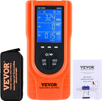VEVOR 3-in-1 EMF Meter, 5Hz - 3.5GHz, Handheld Rechargeable Electromagnetic Field Radiation Detector, Digital LCD EMF Tester for EF MF RF Home Inspections Outdoor Ghost Hunting Paranormal Equipment
