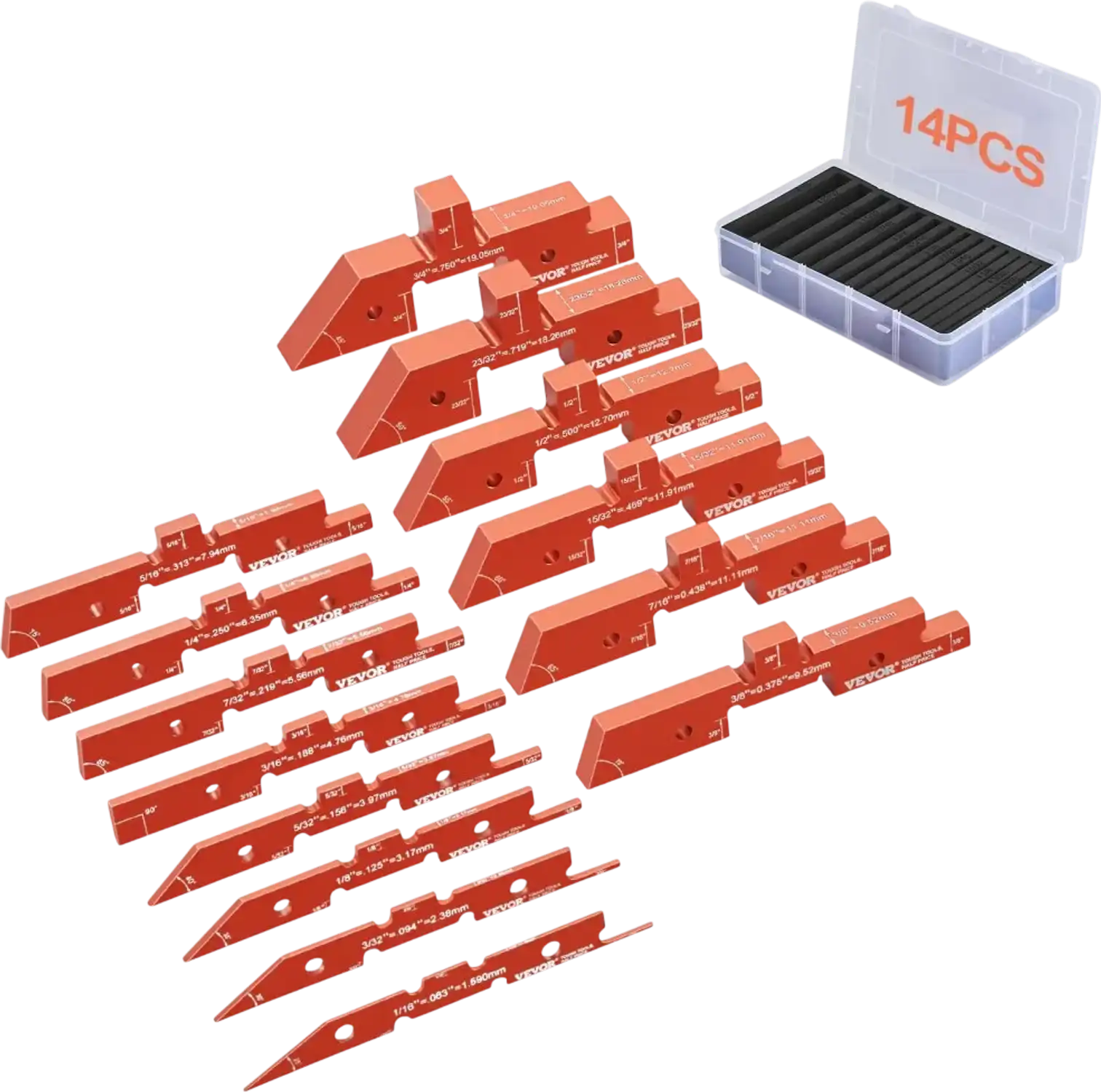Vevor Router Table Setup Bars Precision Aluminum Height Gauge Set New