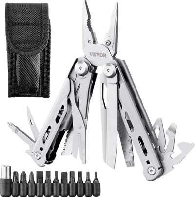 Vevor Multitool Pliers 16-in-1 Stainless Steel Survival Tool with Sheath New
