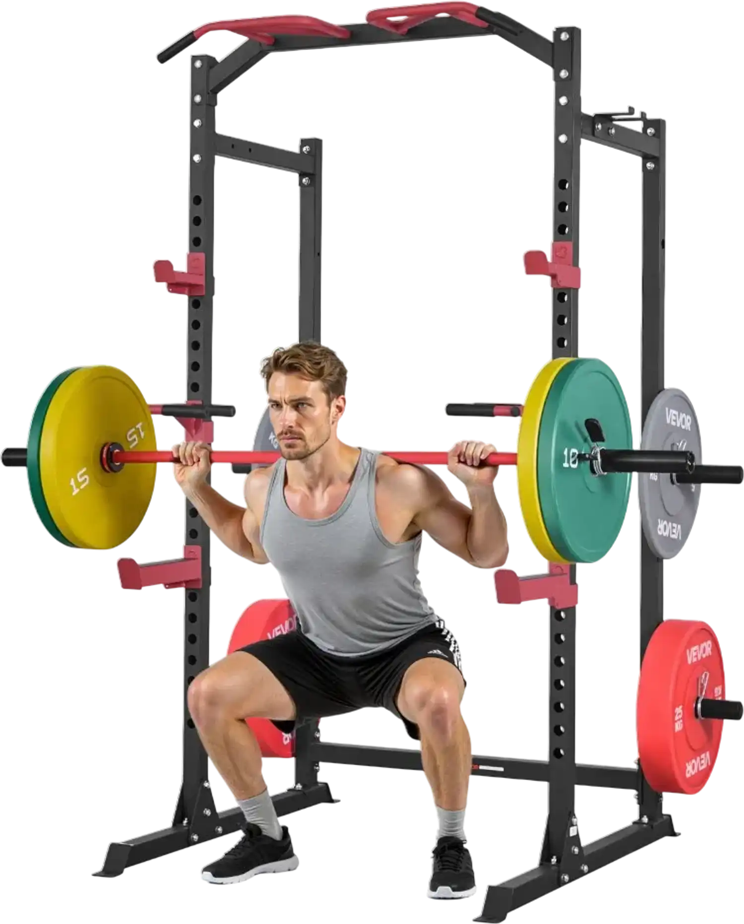 Vevor Power Cage Multi-Functional Squat Rack Home Gym Strength Training Equipment New