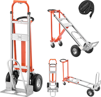 Vevor Hand Truck 4-in-1 Dolly 1000 lb. Capacity Aluminum Alloy Frame New