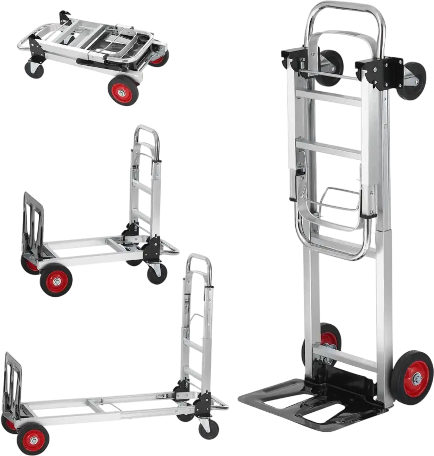 Vevor Hand Truck 2-in-1 Folding Aluminum Dolly Cart 400 lbs New