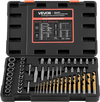 VEVOR Screw Extractor Set with Drill Bits, 54 Pieces, Easy Out Nut Bolt Extractors and Drill Bits, with Adapters, Solid Storage Case, Cr-Mo Steel for Removing Rounded, Broken, or Stripped Fasteners