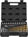VEVOR Screw Extractor Set with Drill Bits, 41 Pieces, Easy Out Bolt Extractors and Drill Bits, with Adapters, Solid Storage Case, Cr-Mo Steel for Removing Rounded, Broken, or Stripped Bolts, Screws