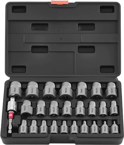 Vevor Screw Extractor Set 27-Piece Hex Multi-Spline Bolt Remover Kit New