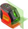 VEVOR Self Leveling Laser Level 49.2 ft, Green Cross Line 2 Spot Laser, for Picture Hanging, Tile, DIY Construction, Manual, Self-Leveling, Pulse Modes, IP54 Rated, 8H Runtime, with Storage Bag