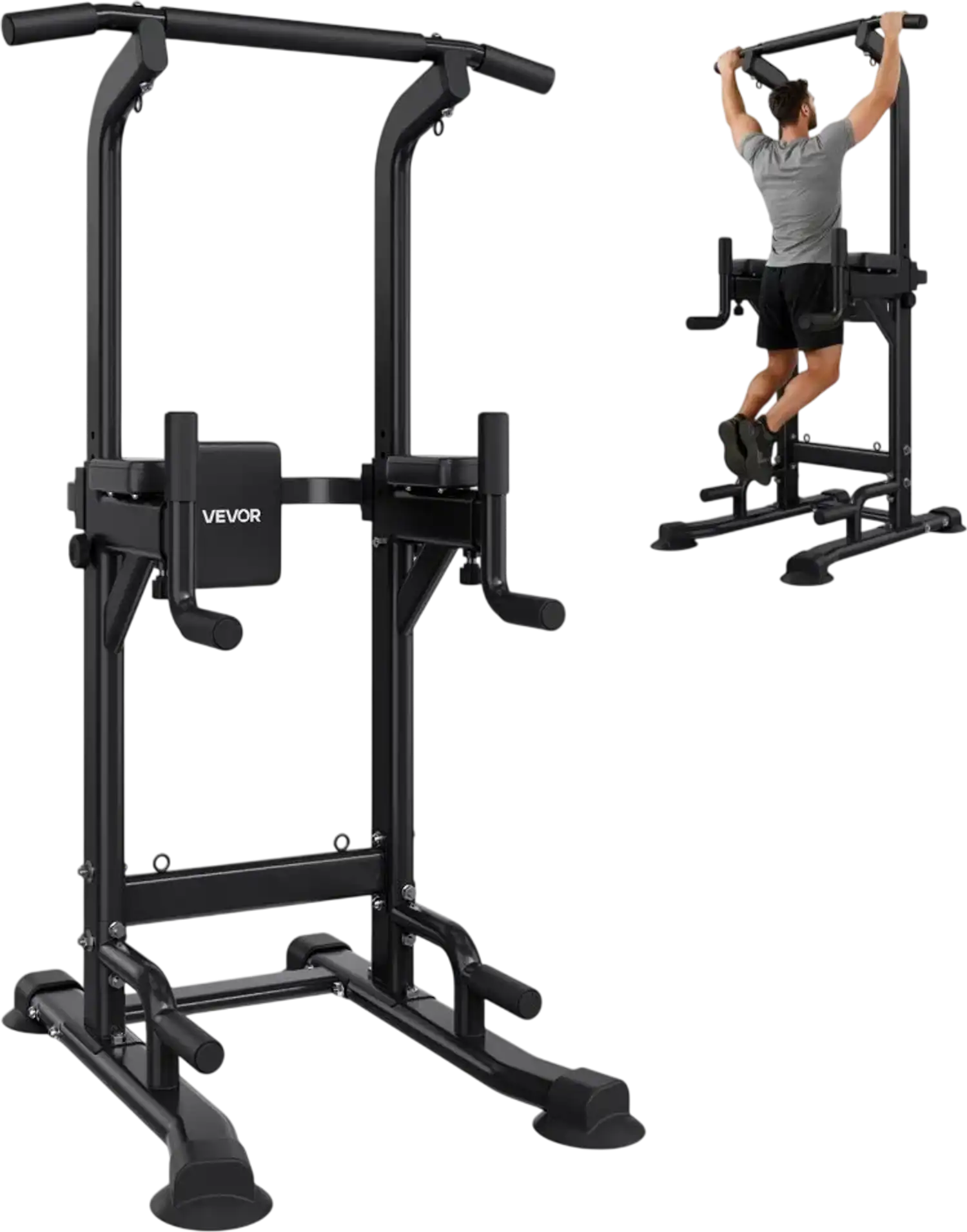 Vevor Pull-Up Bar Multifunctional Power Tower Dip Station New