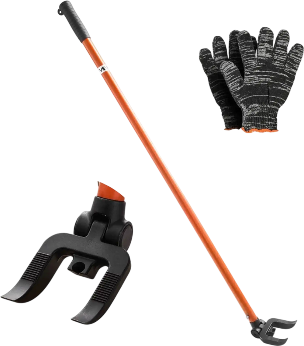 VEVOR Pallet Buster Tool, 44 Inch Carbon Steel Handle Wrecking Pry Bar, 2000 lbs Weight Capacity, Heavy Duty Deck Board Removal Tool, Breaker Bar for Flooring, Framing, Roofing, Trim, Drywall