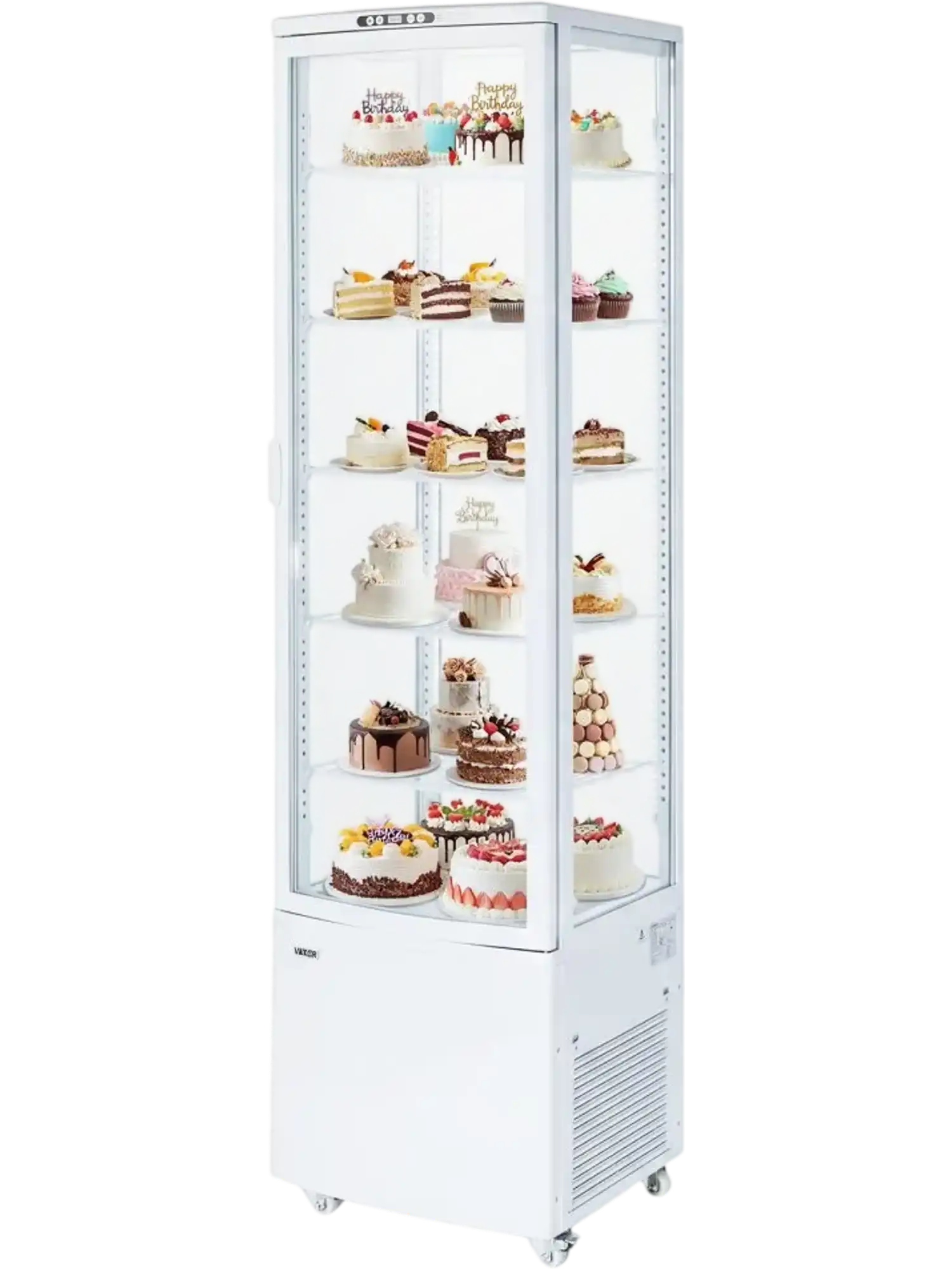 Vevor Refrigerated Display Case 9.8 Cu. Ft. 5-Tier Commercial Cake Refrigerator New