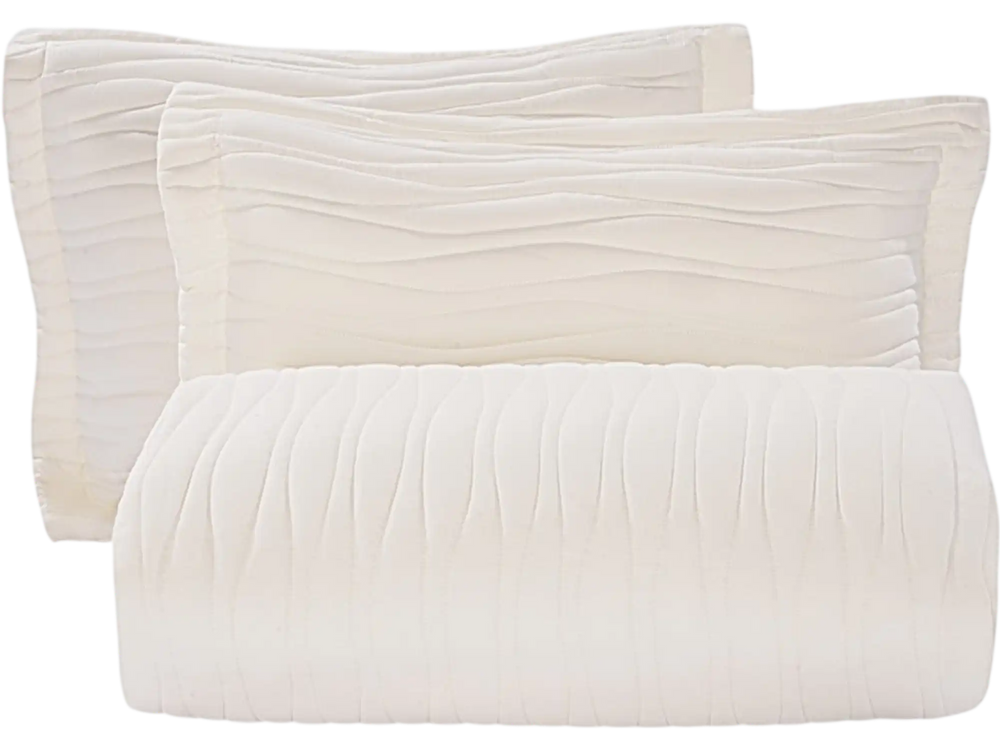 VEVOR Queen Quilt Set, 3-Piece Lightweight Comforter, Microfiber Queen Size Bedding Set, Beige Bedspreads with 1 Quilt and 2 Pillow Shams, Lightweight Bedspread Coverlet Bedding Set, for All Season