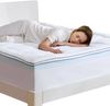 VEVOR Mattress Topper, Queen Size, 3 in Thickness, Memory Foam, Fiber Fill, Detachable & Washable Casing, Ergonomically Designed for Pressure Relief, Comfortable Cooling & Breathable, for Hot Sleepers