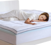 VEVOR Mattress Topper, King Size, 4 in Thickness, Memory Foam, Fiber Fill, Detachable & Washable, Ergonomically Designed for Pressure Relief, Comfortable Cooling & Breathable, Ideal for Hot Sleepers