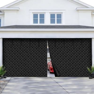 VEVOR Garage Door Screen for Winter, 18x7FT, Garage Door Insulation Kit, Magnetic Thermal Insulated Door Curtain with 300D Oxford Fabric Heavy Duty Weighted Bottom, Easy Assembly for Garage Door