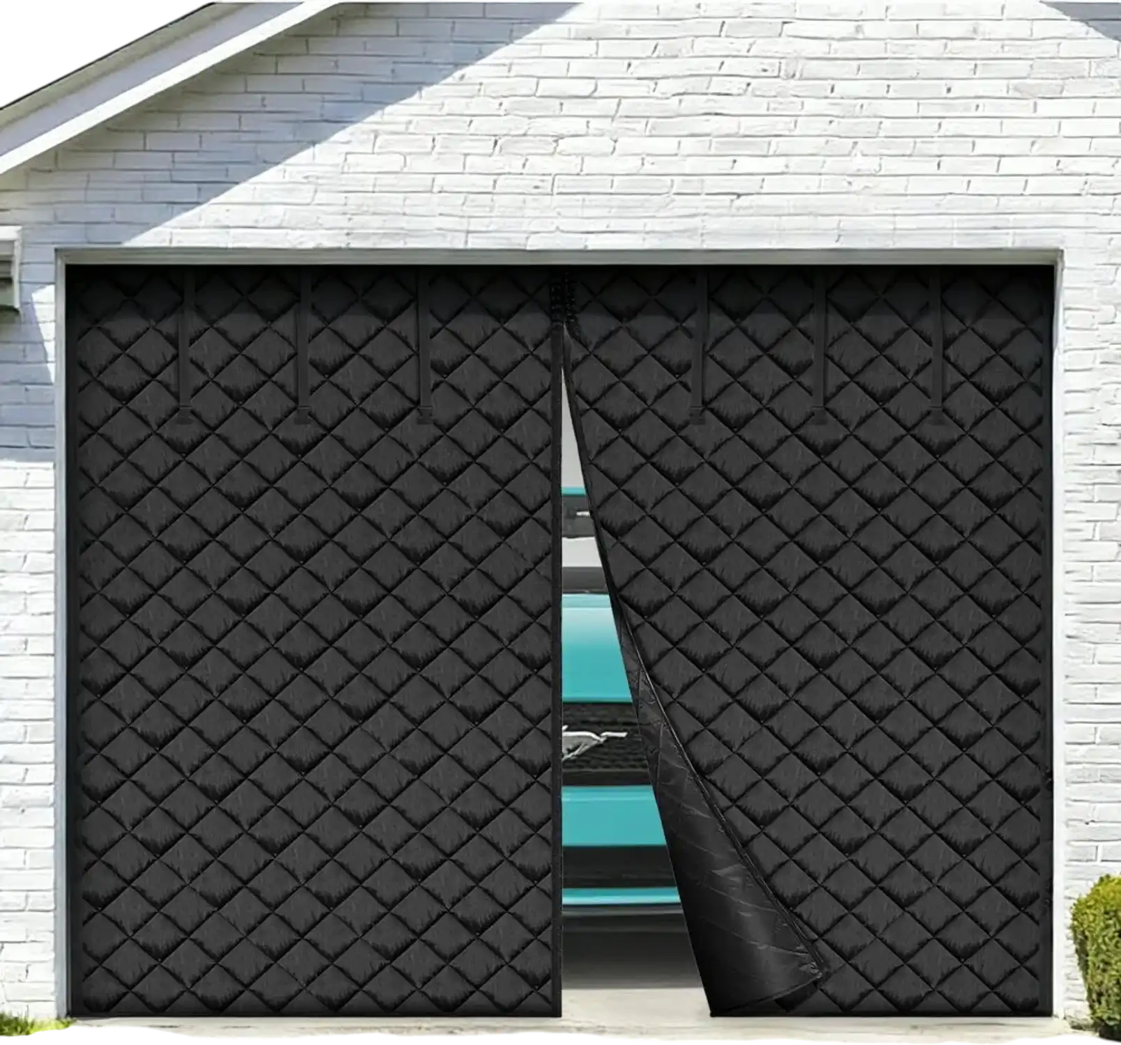 Vevor Garage Door Screen Winter Insulation Kit 9.28 x 7.15' Magnetic Thermal Curtain New